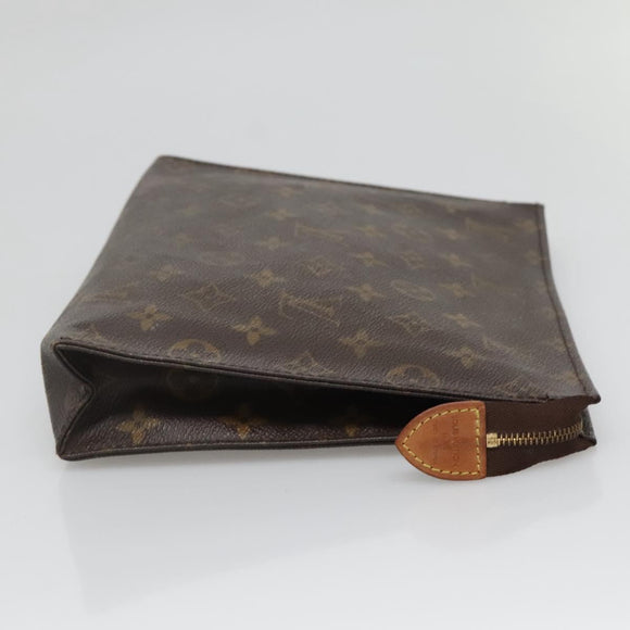 LOUIS VUITTON Monogram Poche Toilette 26 Pouch M47542 LV Auth 136700