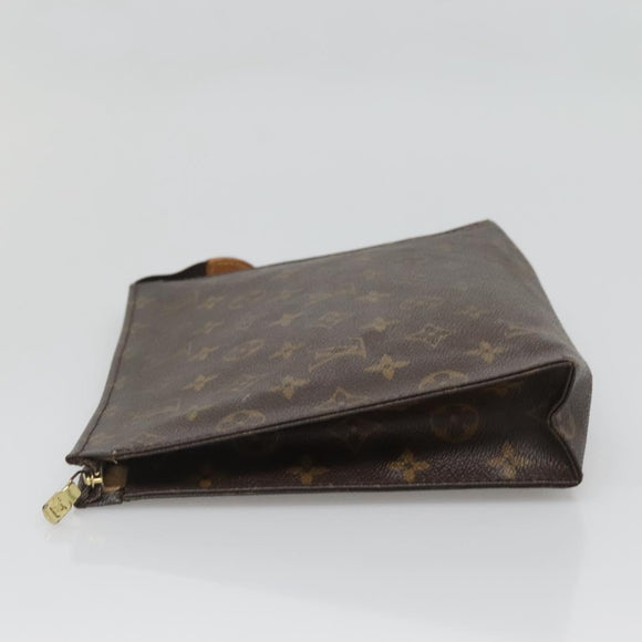 LOUIS VUITTON Monogram Poche Toilette 26 Pouch M47542 LV Auth 136700