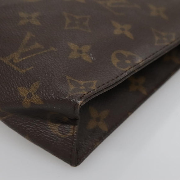 LOUIS VUITTON Monogram Poche Toilette 26 Pouch M47542 LV Auth 136700