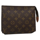 LOUIS VUITTON Monogram Poche Toilette 19 Pouch M47544 LV Auth 136701-1
