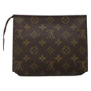 LOUIS VUITTON Monogram Poche Toilette 19 Pouch M47544 LV Auth 136701-2