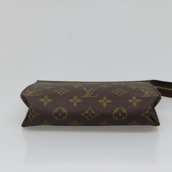 LOUIS VUITTON Monogram Poche Toilette 19 Pouch M47544 LV Auth 136701