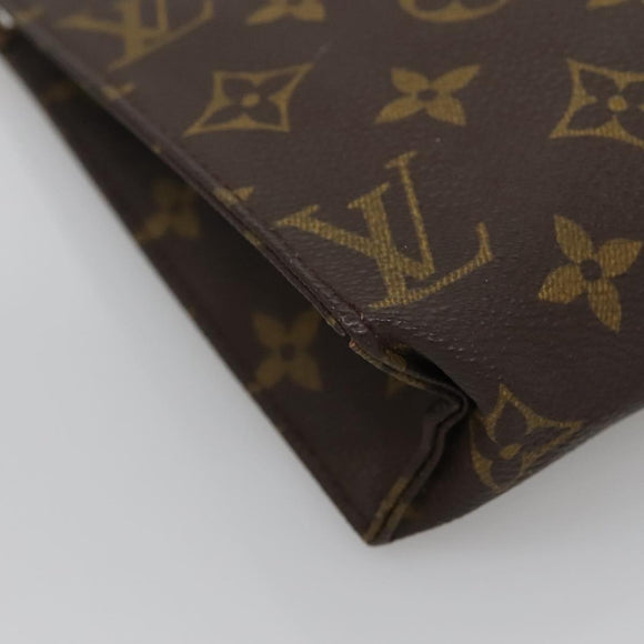 LOUIS VUITTON Monogram Poche Toilette 19 Pouch M47544 LV Auth 136701