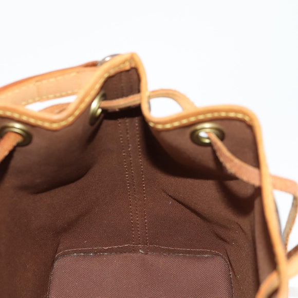 LOUIS VUITTON Monogram Mini Noe Hand Bag M42227 LV Auth 136706V