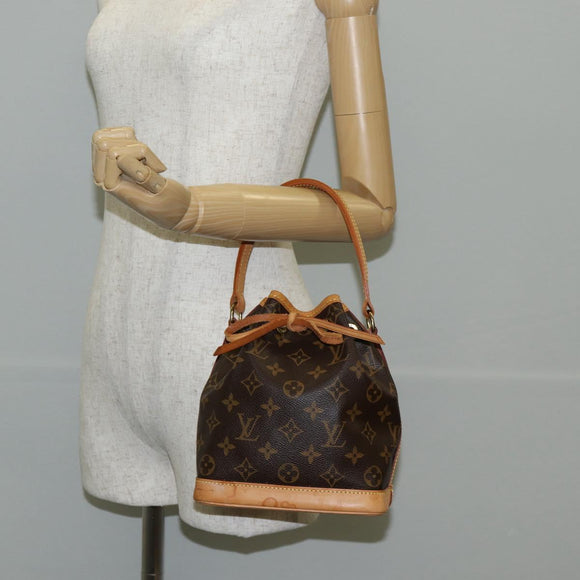 LOUIS VUITTON Monogram Mini Noe Hand Bag M42227 LV Auth 136706V