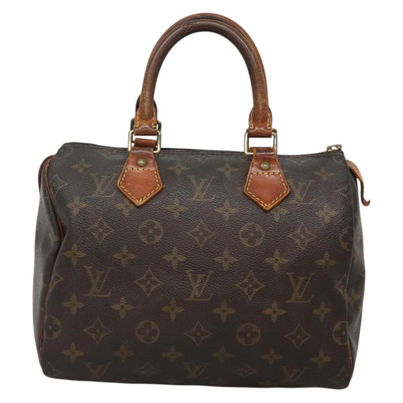 LOUIS VUITTON Monogram Speedy 25 Hand Bag M41528 LV Auth 136707