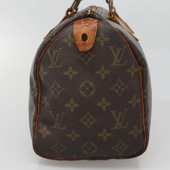 LOUIS VUITTON Monogram Speedy 25 Hand Bag M41528 LV Auth 136707