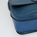 LOUIS VUITTON Epi Cartouchiere MM Shoulder Bag Blue M52245 LV Auth 136712-14