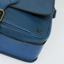 LOUIS VUITTON Epi Cartouchiere MM Shoulder Bag Blue M52245 LV Auth 136712-15
