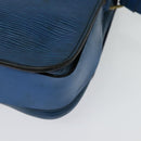 LOUIS VUITTON Epi Cartouchiere MM Shoulder Bag Blue M52245 LV Auth 136712-16