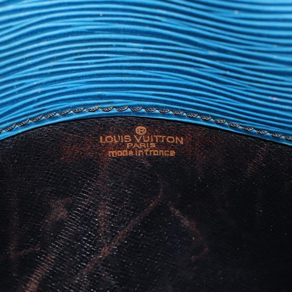 LOUIS VUITTON Epi Cartouchiere MM Shoulder Bag Blue M52245 LV Auth 136712
