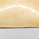 LOUIS VUITTON Monogram Vernis Lexington Pouch Beige M91010 LV Auth 136715-9