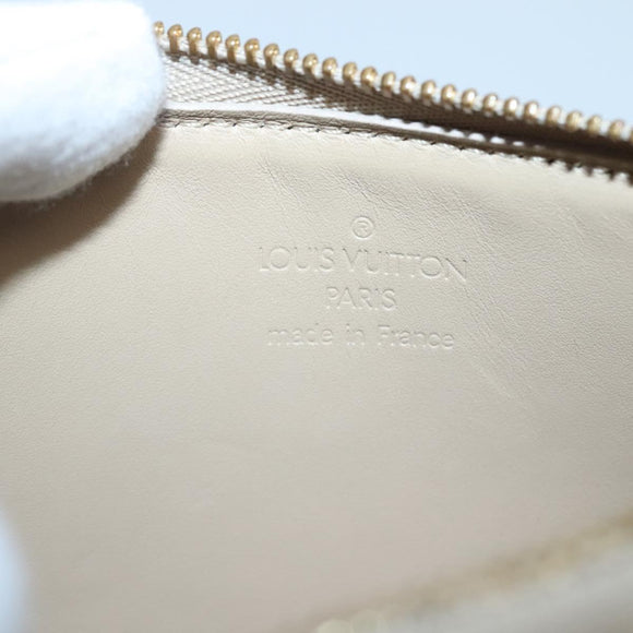 LOUIS VUITTON Monogram Vernis Lexington Pouch Beige M91010 LV Auth 136715