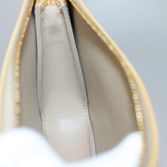 LOUIS VUITTON Monogram Vernis Lexington Pouch Beige M91010 LV Auth 136715