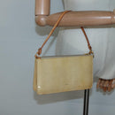 LOUIS VUITTON Monogram Vernis Lexington Pouch Beige M91010 LV Auth 136715-22