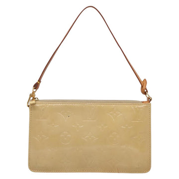 LOUIS VUITTON Monogram Vernis Lexington Pouch Beige M91010 LV Auth 136715 - 0