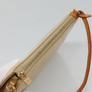 LOUIS VUITTON Monogram Vernis Lexington Pouch Beige M91010 LV Auth 136715-6