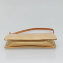 LOUIS VUITTON Monogram Vernis Lexington Pouch Beige M91010 LV Auth 136715-5