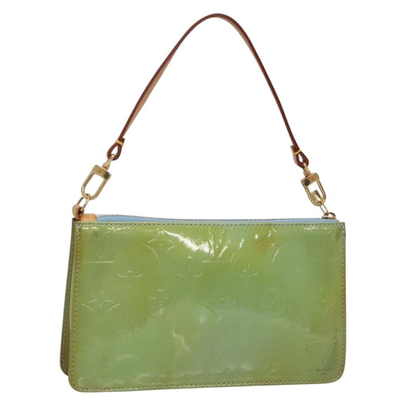 LOUIS VUITTON Monogram Vernis Lexington Pouch Baby Blue M91011 LV Auth 136716