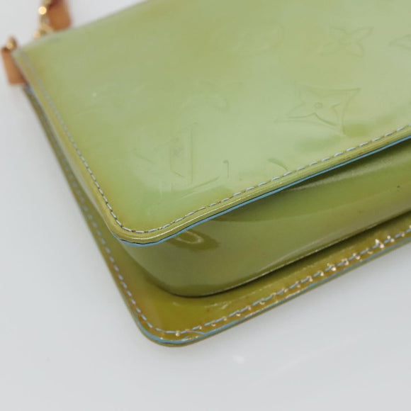 LOUIS VUITTON Monogram Vernis Lexington Pouch Baby Blue M91011 LV Auth 136716