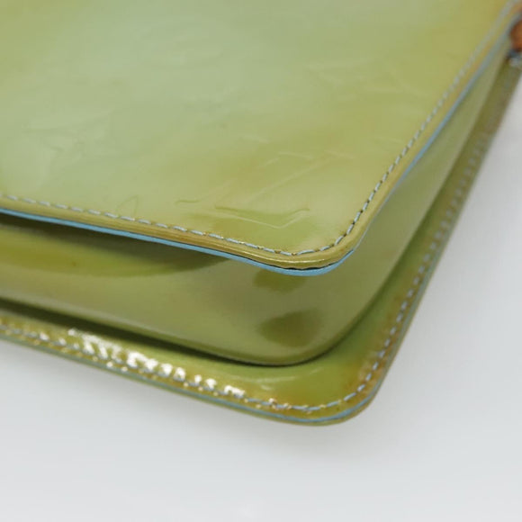 LOUIS VUITTON Monogram Vernis Lexington Pouch Baby Blue M91011 LV Auth 136716