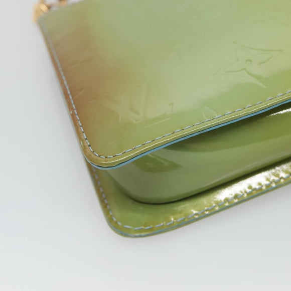 LOUIS VUITTON Monogram Vernis Lexington Pouch Baby Blue M91011 LV Auth 136716