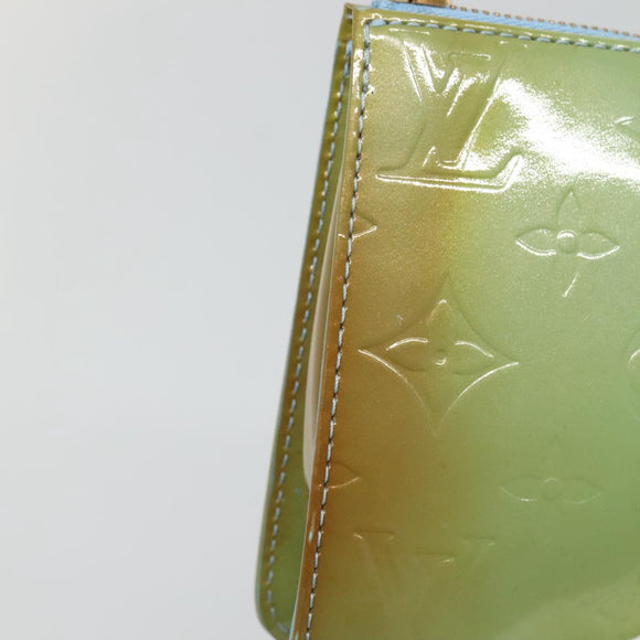 LOUIS VUITTON Monogram Vernis Lexington Pouch Baby Blue M91011 LV Auth 136716