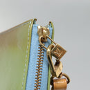 LOUIS VUITTON Monogram Vernis Lexington Pouch Baby Blue M91011 LV Auth 136716-10