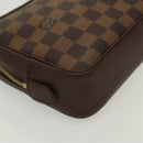 LOUIS VUITTON Damier Ebene Trousse Toilette Clutch Bag N47623 LV Auth 136718-10