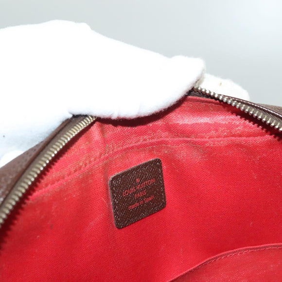 LOUIS VUITTON Damier Ebene Trousse Toilette Clutch Bag N47623 LV Auth 136718