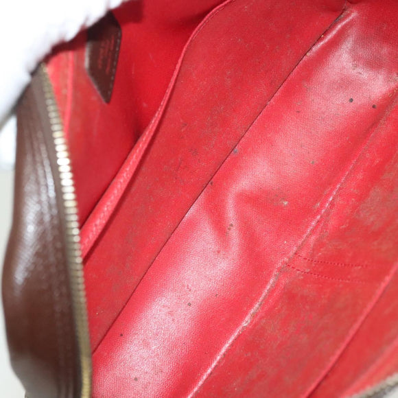 LOUIS VUITTON Damier Ebene Trousse Toilette Clutch Bag N47623 LV Auth 136718