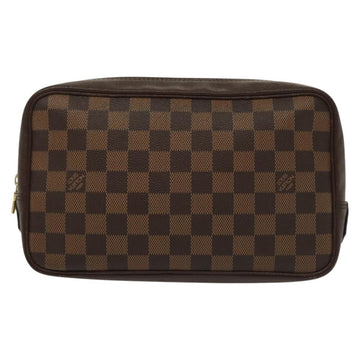LOUIS VUITTON Damier Ebene Trousse Toilette Clutch Bag N47623 LV Auth 136718 - 0