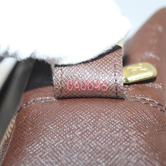 LOUIS VUITTON Damier Ebene Trousse Toilette Clutch Bag N47623 LV Auth 136718