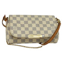 LOUIS VUITTON Damier Azur Favorit PM Shoulder Bag 2way N41277 LV Auth 136721-1