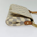 LOUIS VUITTON Damier Azur Favorit PM Shoulder Bag 2way N41277 LV Auth 136721-4