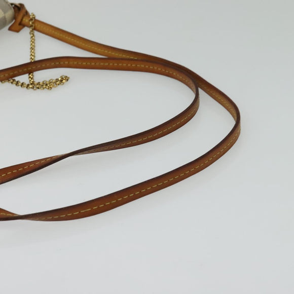 LOUIS VUITTON Damier Azur Favorit PM Shoulder Bag 2way N41277 LV Auth 136721