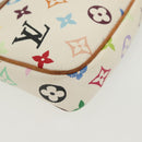 LOUIS VUITTON Monogram Multicolor Pochette Pouch White M92649 LV Auth 136723-14