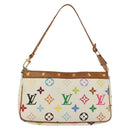 LOUIS VUITTON Monogram Multicolor Pochette Pouch White M92649 LV Auth 136723-13