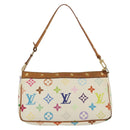 LOUIS VUITTON Monogram Multicolor Pochette Pouch White M92649 LV Auth 136723-2