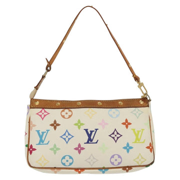 LOUIS VUITTON Monogram Multicolor Pochette Pouch White M92649 LV Auth 136723 - 0