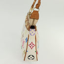 LOUIS VUITTON Monogram Multicolor Pochette Pouch White M92649 LV Auth 136723-3