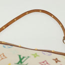 LOUIS VUITTON Monogram Multicolor Pochette Pouch White M92649 LV Auth 136723-8