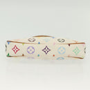 LOUIS VUITTON Monogram Multicolor Pochette Pouch White M92649 LV Auth 136723-5