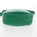 PRADA Hand Bag Leather 2way Green Silver Auth 136732M-6