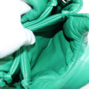 PRADA Hand Bag Leather 2way Green Silver Auth 136732M-27