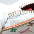 LOUIS VUITTON Monogram Multicolor Zippy Wallet White M60241 LV Auth 136736-9
