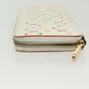 LOUIS VUITTON Monogram Multicolor Zippy Wallet White M60241 LV Auth 136736-4