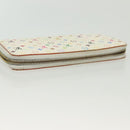 LOUIS VUITTON Monogram Multicolor Zippy Wallet White M60241 LV Auth 136736-5