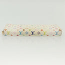 LOUIS VUITTON Monogram Multicolor Zippy Wallet White M60241 LV Auth 136736-6