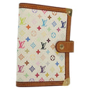 LOUIS VUITTON Multicolor Agenda PM Day Planner Cover White R21074 Auth 136737-1